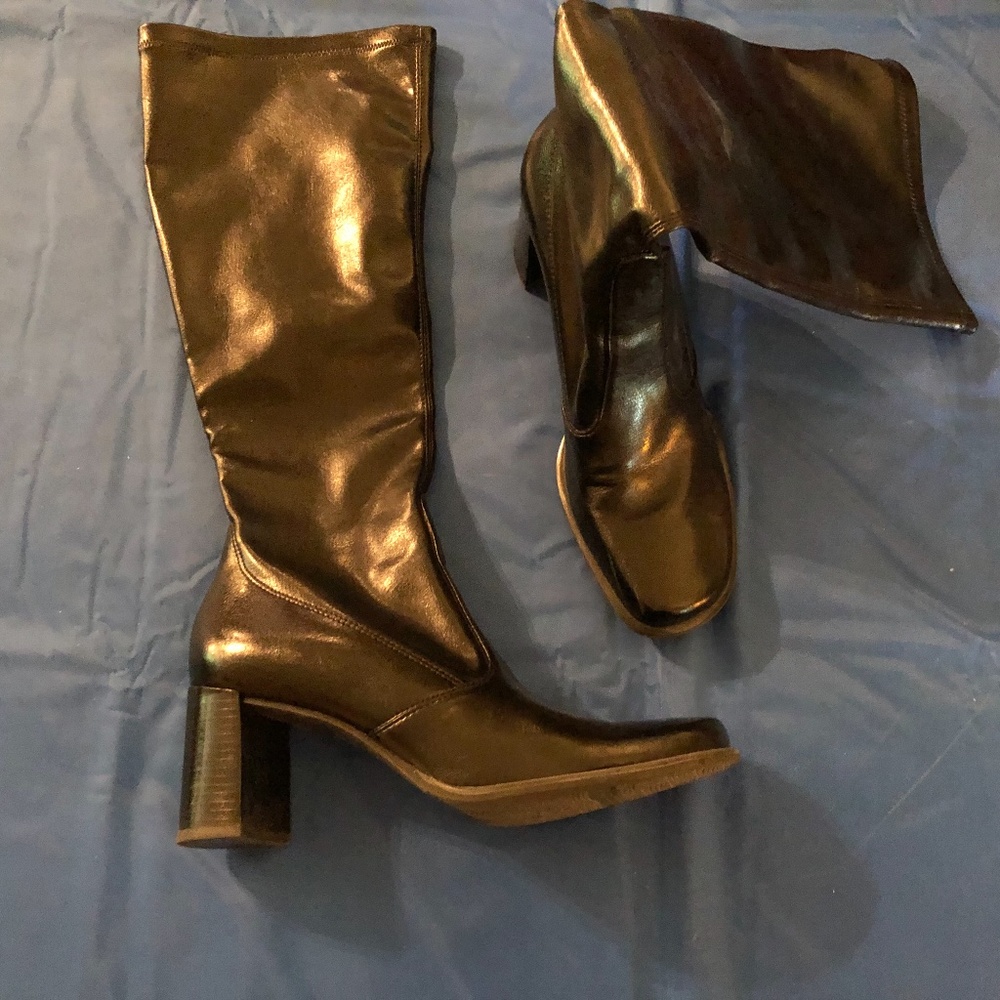 Franco Sarto pull on boots, black